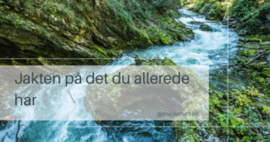 Jakten på det du allerede har. Gjenkjennelsen. Digital Detox.