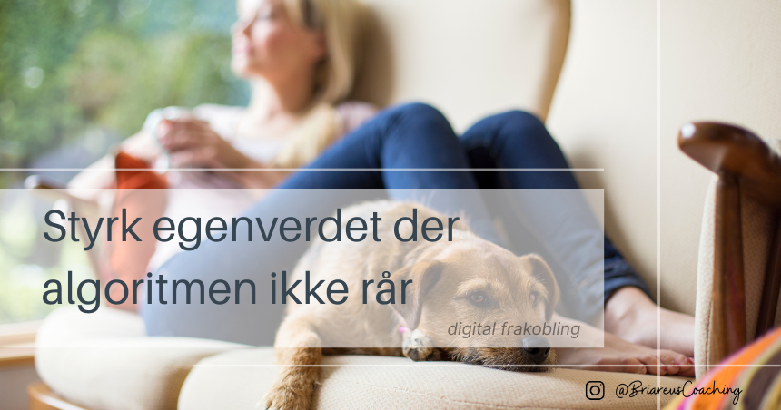 Digital frakobling Digital detox Briareus Coaching styrk egenverdet der algoritmen ikke rår Digital frakobling